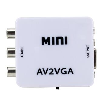 RoGer Адаптер для Преобразования сигнала RCA на VGA (+ Аудио) Белый (RG-RCA-VGA-CON-WH)