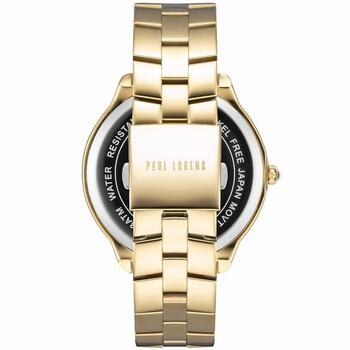 Paul Lorens Quartz Sieviešu Pulkstenis 38mm Gold Case Black Dial (PL8527B2-1D1)