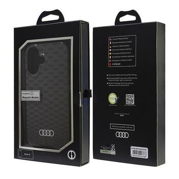 Audi IML Stitching Pattern MagSafe Aizsargapvalks Priekš Apple iPhone 16 (AU-IMLMIP16-Q5/D3-BK)