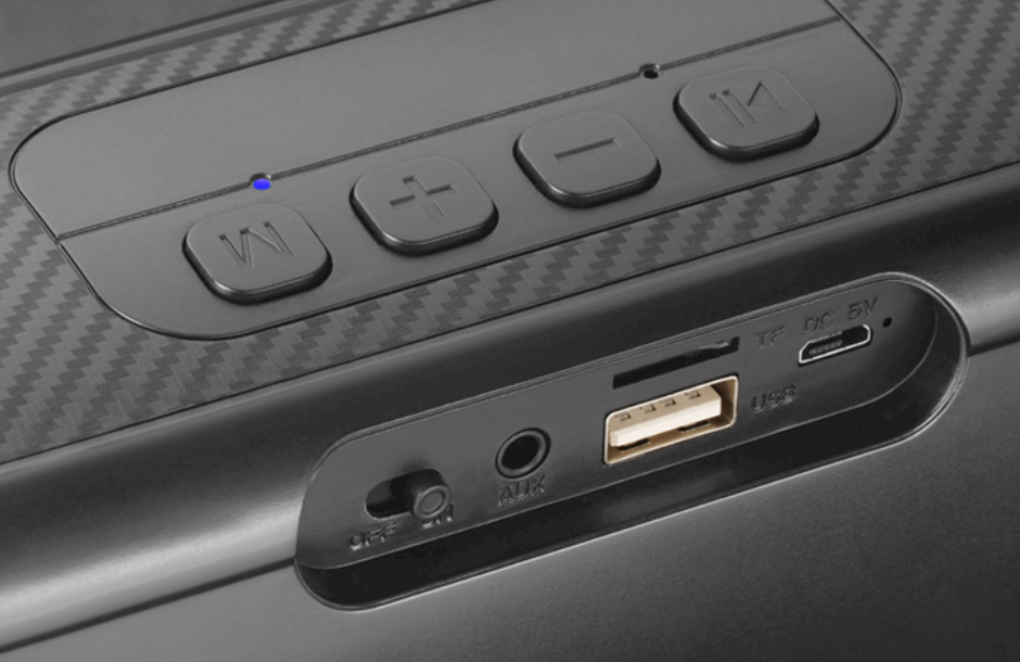 Mars Gaming MSBXT Stereo portatīvais skaļrunis 20W / melns (MSBXT)