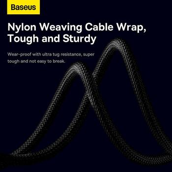 Baseus StarSpeed 3in1 Fast Charging Cable USB-A - USB-C/Lightning/MicroUSB Кабель для быстрой зарядки 3.5A 1.2m / чёрный (CAXS000001)