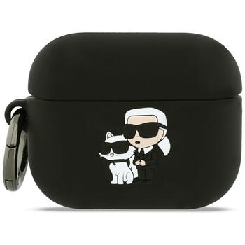 Karl Lagerfeld 3D Logo NFT Karl and Choupette Silicone Case Austiņu Maciņš Apple AirPods Pro 3 (KLAP3RUNKC)