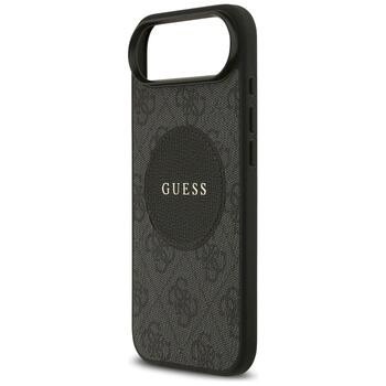 Case Guess 4G Circle Classic Logo MagSafe Aizsargapvalks priekš iPhone Air / melns (GUHMP17MP4PGRSGK)