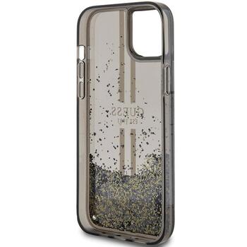 Guess GUHCP15MLFCSEGK Liquid Glitter Gold Stripes Aizsargapvalks priekš iPhone 15 Plus/14 Plus 6.7