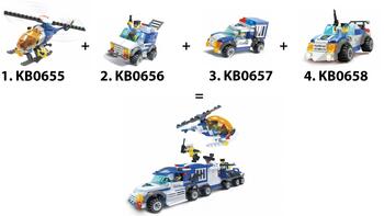 Blocki MyPolice Policijas Helikopters / KB0655 / Konstruktors ar 95 detaļām / Vecums 6+ (KB0655)