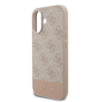 Guess PU 4G Stripe Case Защитный чехол для iPhone 17 / розовый (GUHCP17SG4GLPI)