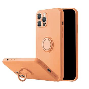 Mocco Pastel Ring Silicone Back Case Aizmugurējais Silikona Apvalks Priekš Apple iPhone 12 Max Oranžs (MO-RIN-AP-IP-12PMAX-OR)