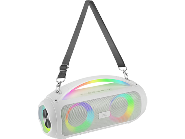 Mars Gaming MSPULSEW Portatīvais ballīšu skaļrunis stereo 50W 5000mAh / balta (MSPULSEW)