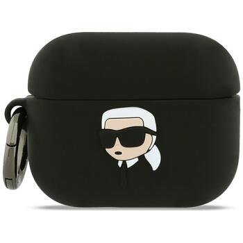 Karl Lagerfeld 3D Logo NFT Karl Head Silicone Case Чехол для наушников Apple AirPods Pro 3 (KLAP3RUNIKK)