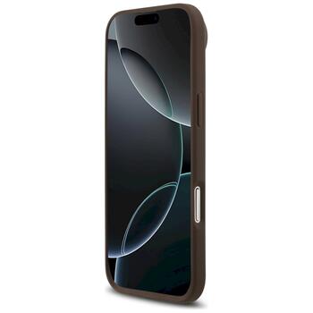 Case Guess 4G Circle Classic Logo MagSafe Защитный чехол для iPhone Air / коричневый (GUHMP17MP4PGRSGW)