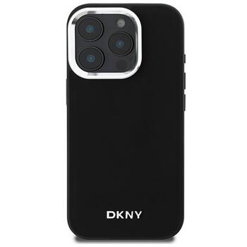 DKNY Plain Silver Logo MagSafe Защитный Чехол для Apple iPhone 16 Pro (DKHMP16LPSCMCLK)