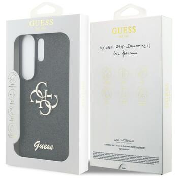 Case Guess Fixed Glitter Big 4G Metal Logo Защитный чехол для Samsung Galaxy S26 Ultra / чёрный (GUHCS26LHG4SGK)