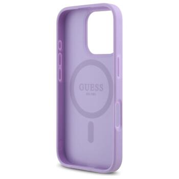 Guess GUHMP16LPSAHMCU Saffiano MagSafe Aizsargapvalks priekš iPhone 16 Pro 6.3