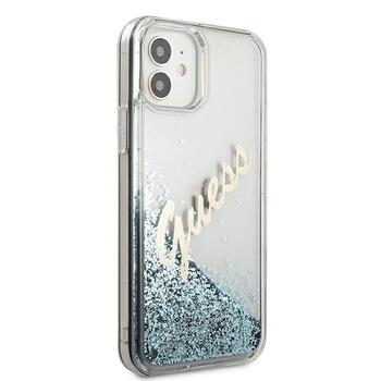 Guess GUHCP12SGLVSBL Glitter Vintage Script Защитный чехол для iPhone 12 mini 5,4