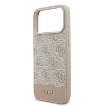Guess PU 4G Stripe Case Защитный чехол для iPhone 17 Pro Max / розовый (GUHCP17XG4GLPI)