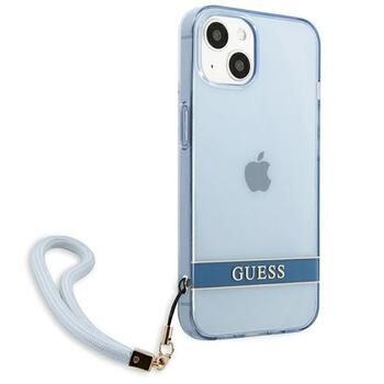 Guess GUHCP13MHTSGSB Hardcase Translucent Strap Aizsargapvalks priekš iPhone 13/14/15 6.1