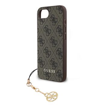 Guess 4G Charm Case Aizsargapvalks priekš iPhone 16e Tone on Tone / brūns (GUHCPSE4GF4GCW)