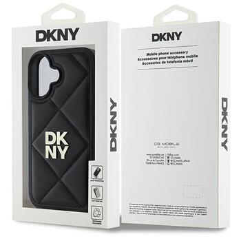 DKNY Quilted Stack Logo Защитный Чехол для Apple iPhone 16 (DKHCP16SPQDSLK)