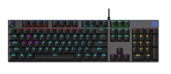 HP GK400F Mehāniskā Spēļu Tastatūra RGB / USB / ENG (GK400F)