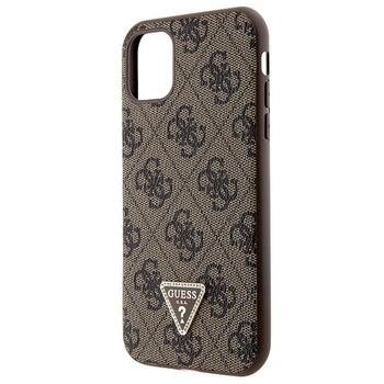 Guess GUHCN61P4TDSCPW Hardcase Crossbody 4G Metal Logo Aizsargapvalks priekš iPhone 11 / Xr 6.1