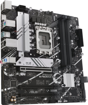 Asus Prime B760M-A D4-CSM Mātesplate Intel B760 / LGA 1700 / Micro-ATX (90MB1D00-M0EAYC)