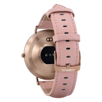 Garett Smartwatch Verona Sieviešu viedpulkstenis AMOLED / Bluetooth 5.1 / IP67 / GPS / SMS (VERONA_ZLOT_ROZO_SKOR)