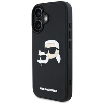 Karl Lagerfeld HC 3D Aizsargapvalks priekš Apple iPhone 16 (KLHCP16SRBCKCHLK)