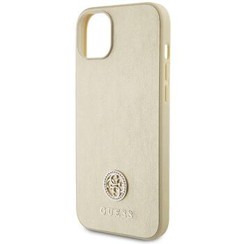 Guess Strass Metal Logo Back Case Защитный Чехол для Apple iPhone 15 Plus (GUHCP15MPS4DGPD)