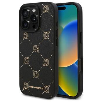 Karl Lagerfeld Hard Karl Head MagSafe Case Чехол для Apple iPhone 16 Pro Max (KLHMP16XPGKHPHK)