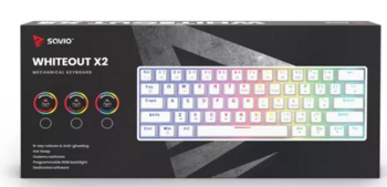 Savio WHITEOUT X2 BLUE Mehāniskā Tastatūra (WHITEOUTX2BLUE)