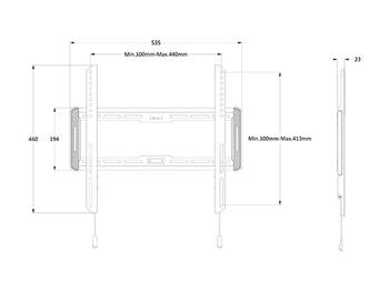 Multibrackets MB-1008 TV sienas fiksētājs kronšteins televizoriem līdz 55