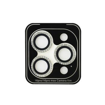 Guess Fixed Glliter Protective Lens Защитное Стекло для Объективов Камеры Apple iPhone 16 Pro/16 Pro Max (GUCL163SGGD)