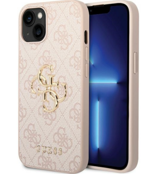 Guess PU Leather 4G Metal Logo Case Защитный Чехол для Apple iPhone 15 (GUHCP15S4GMGPI)