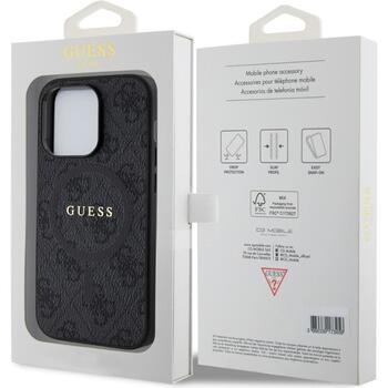 Guess PU Leather 4G Colored Ring MagSafe Case Чехол для Apple iPhone 16e (GUHMPSE4G4GFRK)