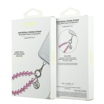 Guess Universal Wrist Strap Crystals 4G Charm Universāla siksnīņa viedtālrunim ar kulonu (GUUCMDG4CP)