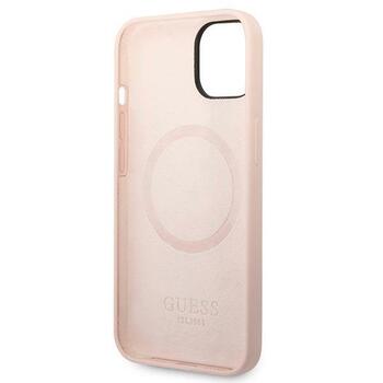 Guess GUHMP14MSBPLP Hardcase Silicone Logo Plate MagSafe Защитный чехол для iPhone 14 Plus/15 Plus 6.7