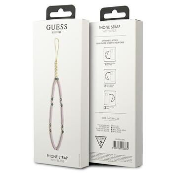 Guess Phone Strap GUSTPEARU Heishi Beads Ремешок для телефона / сиреневый (GUSTPEARU)