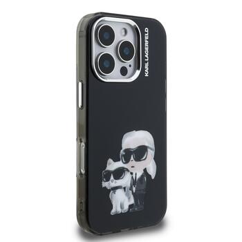 Karl Lagerfeld IML Aquarelle Karl and Choupette Case Чехол для Apple iPhone 16 Pro Max (KLHCP16XHMKCAQK)