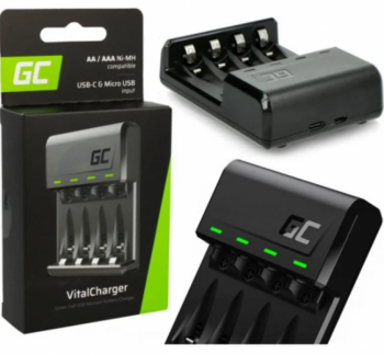 Green Cell VitalCharger USB / USB-C Akumulatora Lādētājs (GRADGC01)