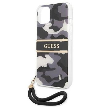 Guess GUHCP13MKCABBK Camo Strap Collection Aizsargapvalks priekš iPhone 13 / 14 / 15 6,1