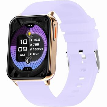 Smartwatch Gravity Умные часы / розовое золото-фиолетовый (GT17-3)