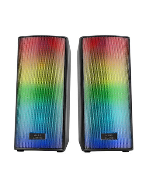 Mars Gaming MSRGB2 Bluetooth stereo skaļruņu sistēma datoram 15 W / melna (MSRGB2)