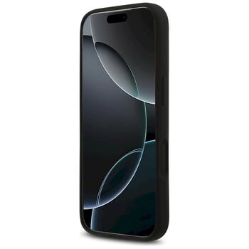 Guess Silicone Big 4G Script case Защитный чехол для iPhone 17 Pro / чёрный (GUHCP17LSC4GSMK)