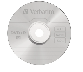 Verbatim Матрица DVD+R / 4.7GB / 16x / 1шт. (VR-DVD+R-1)