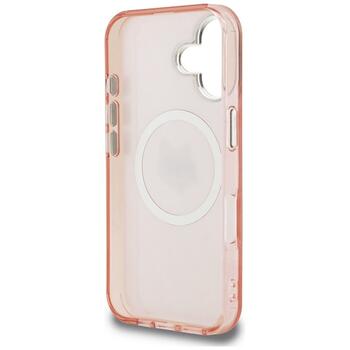 Karl Lagerfeld IML Choupette Head Logo MagSafe Защитный чехол для iPhone 16 / розовый (KLHMP16SHMKBCHP)