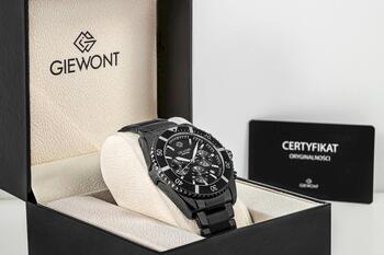 Giewont Vīriešu pulkstenis Chronograph Sapphire / melns (GW3970-B4)