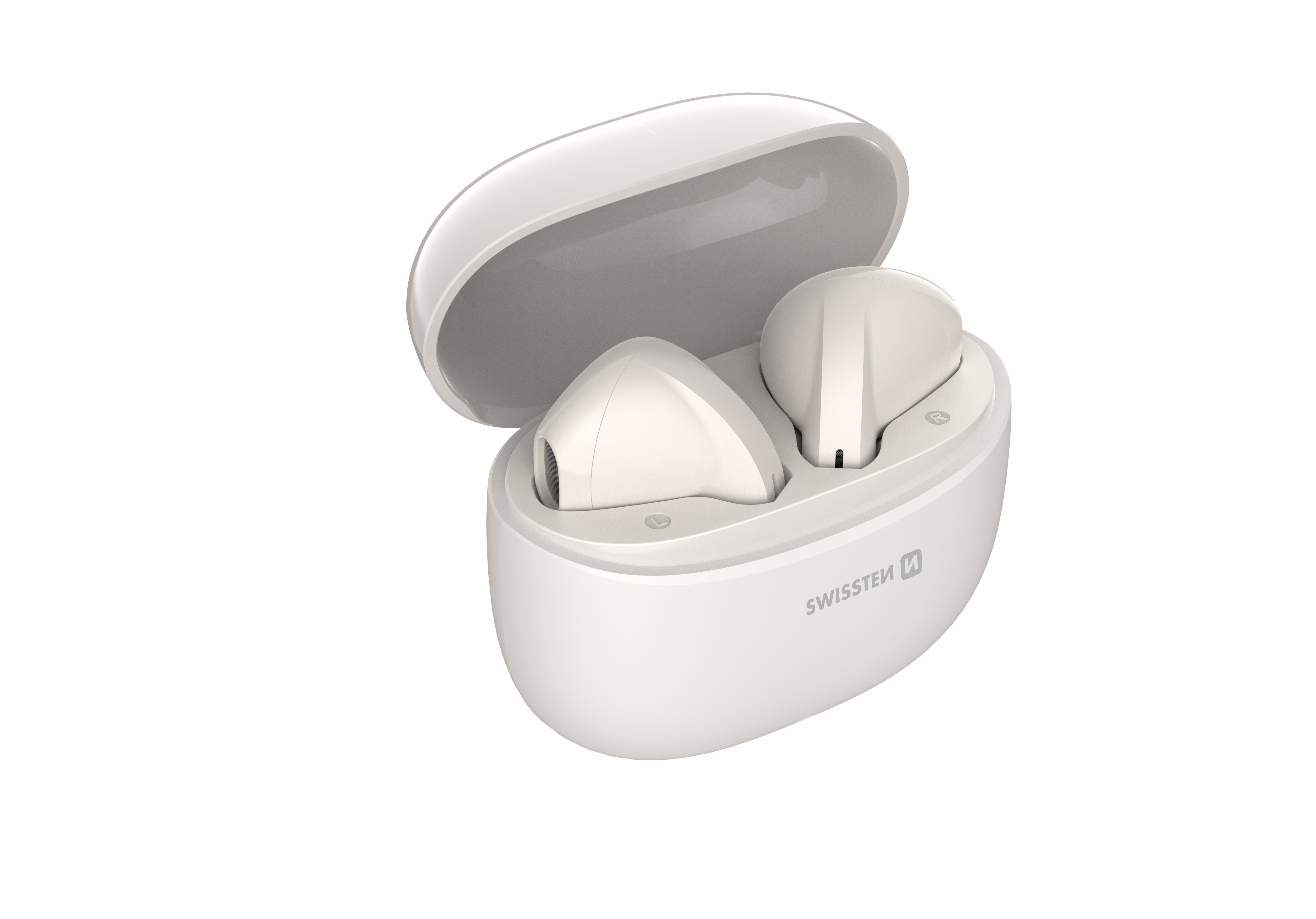 Swissten TWS Mini TUNE Bluetooth Стерео Гарнитура с Микрофоном Бежевый (51107100)