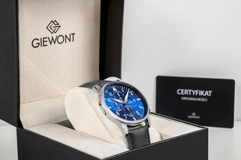 Giewont Vīriešu pulkstenis Chronograph Sapphire GW5630-A3 / melns/zils (GW5630-A3)