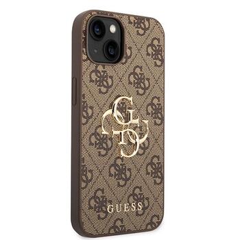 Guess 4G Big Metal Logo Back Case Защитный Чехол для Apple iPhone 15 (GUHCP15S4GMGBR)