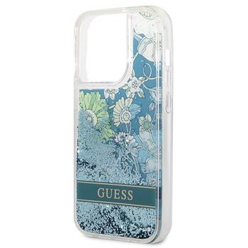 Guess GUHCP14XLFLSN Flower Liquid Glitter Защитный чехол для iPhone 14 Pro Max 6,7